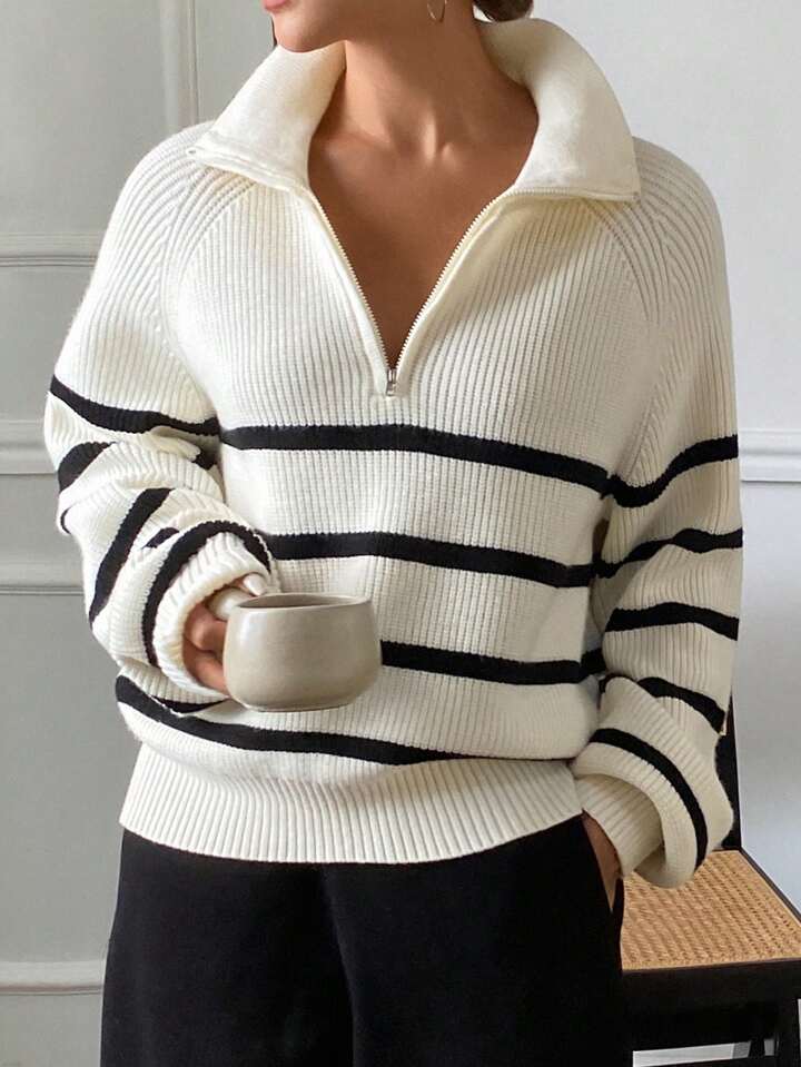 Black Stripe Line Top