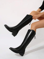 Long Leather Fortilles Boots