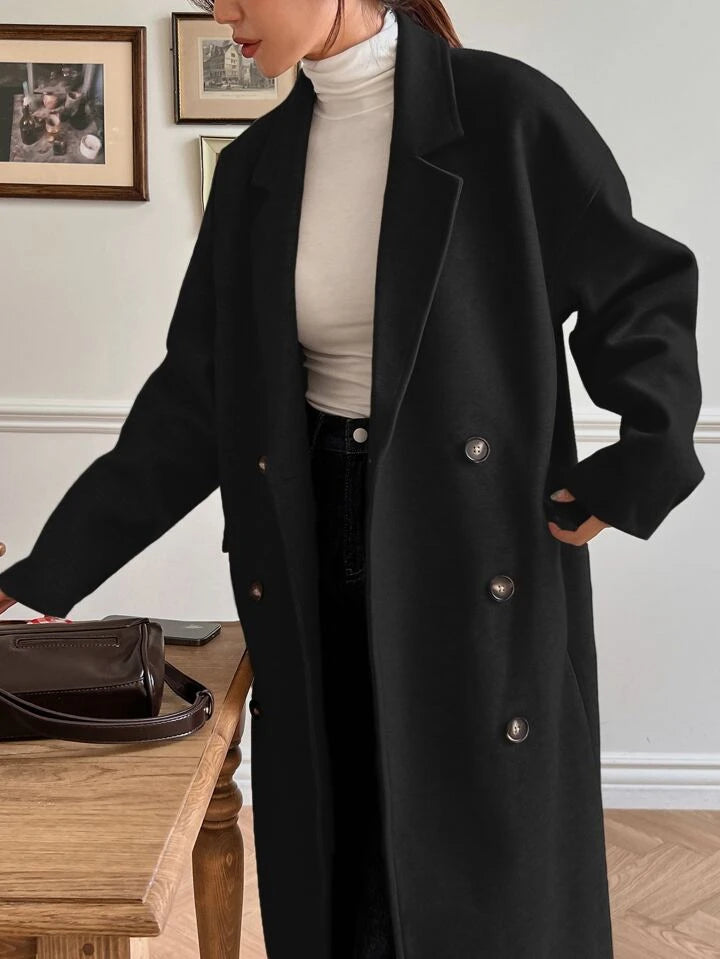 Oversize Melton Long Coat