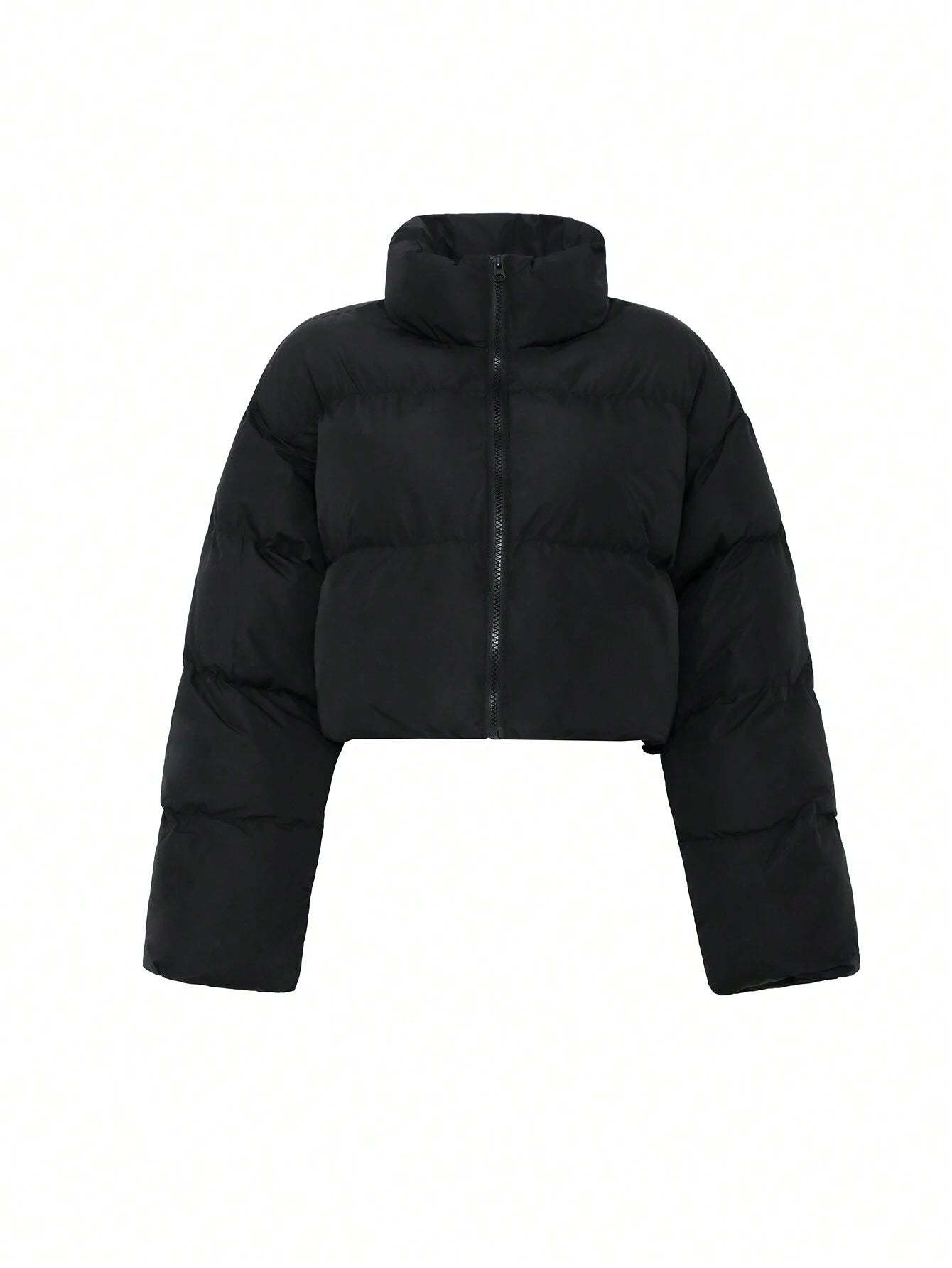 Puffer Cropped Zip up Jacket