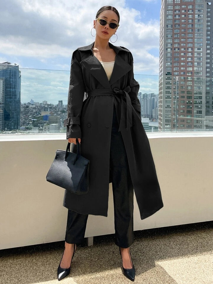 Belt Trench Long Coat
