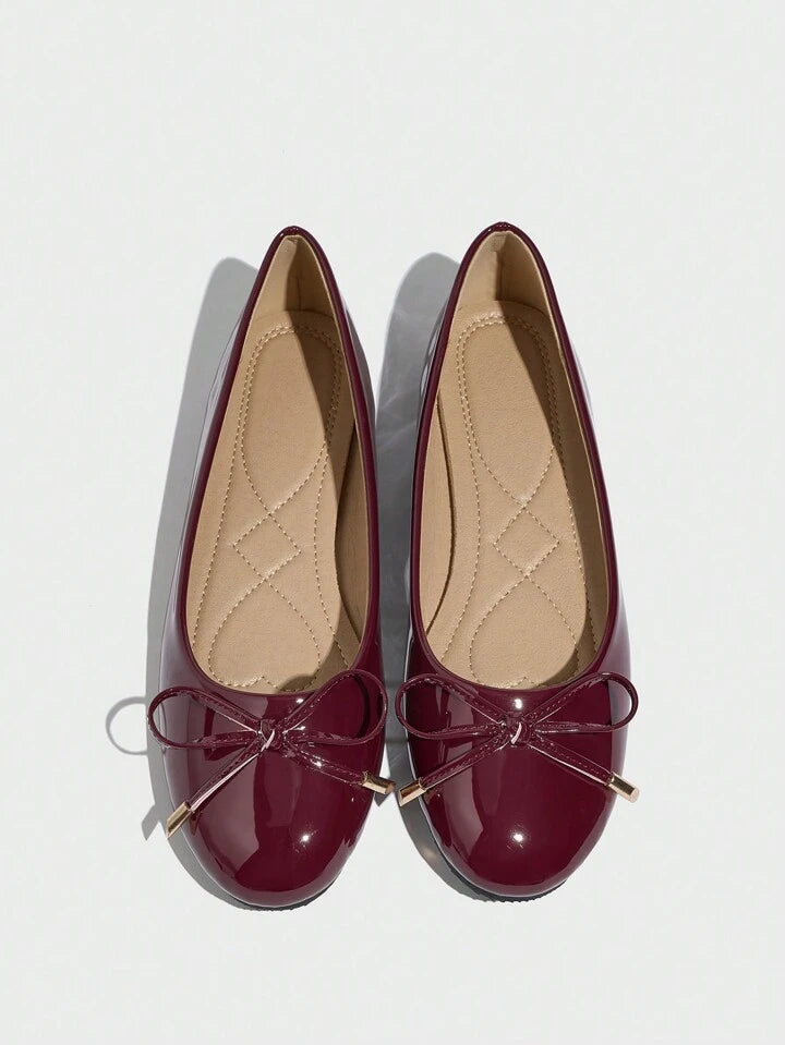 Patent Ballet Flats Shoes