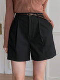 Cameron Round Belted Bermuda Shorts