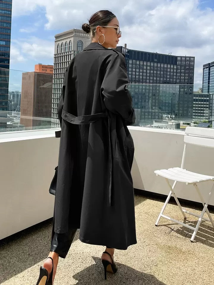 Belt Trench Long Coat