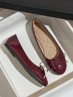 Patent Ballet Flats Shoes
