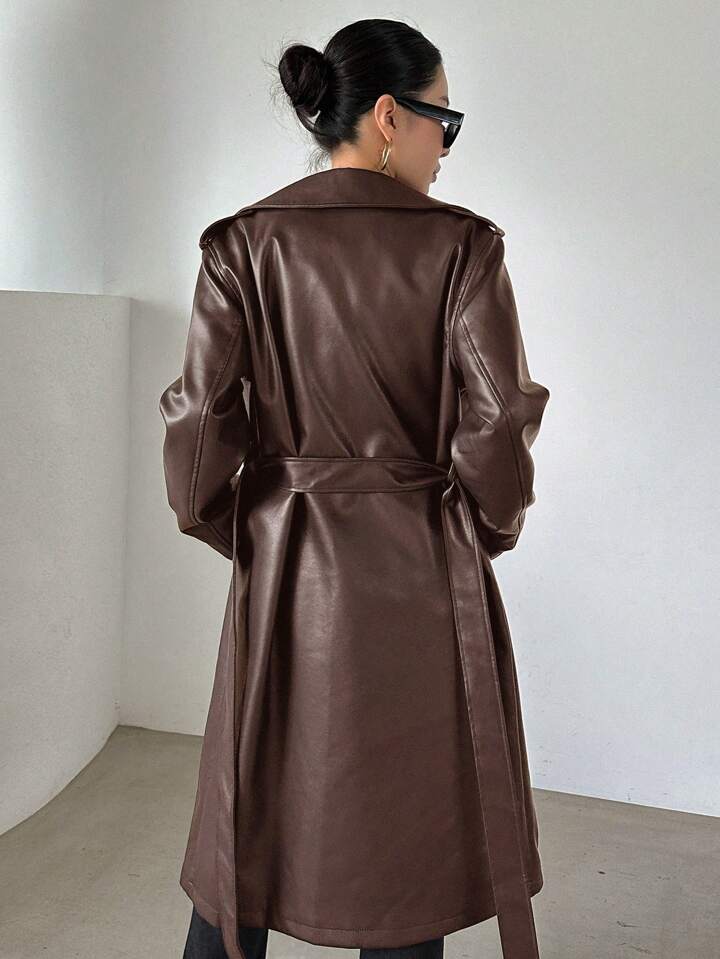 Leather Trench Coat