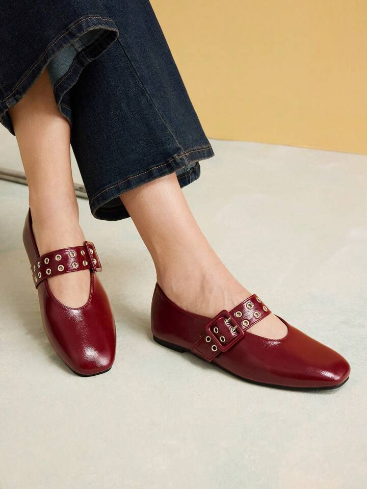 Strap Ballerina Shoes