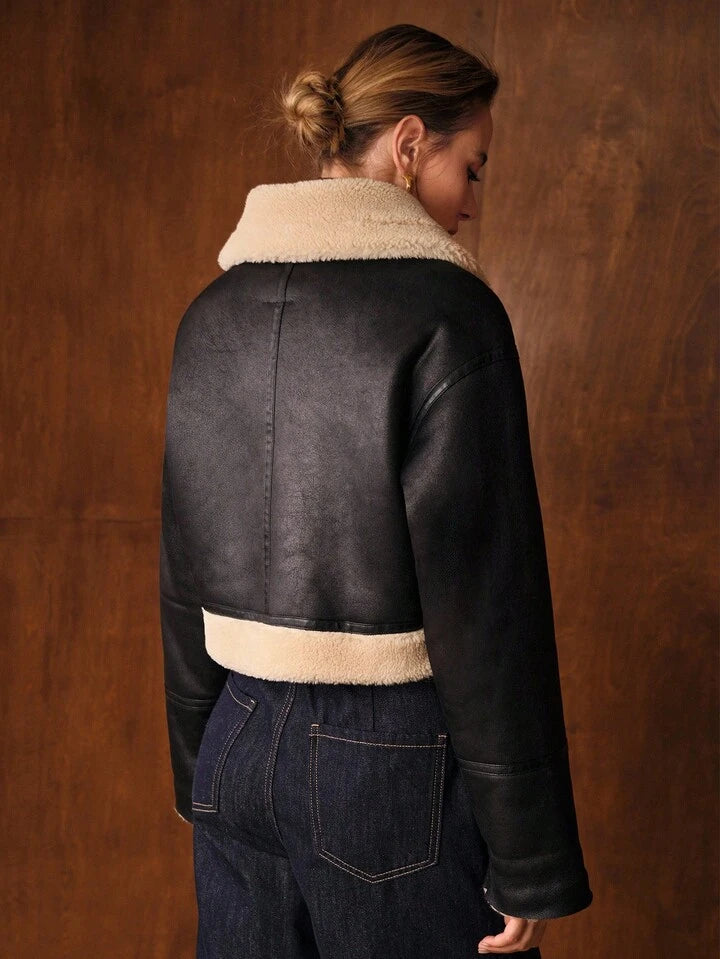 Shearling Collar Jacket