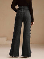 Black flare jeans