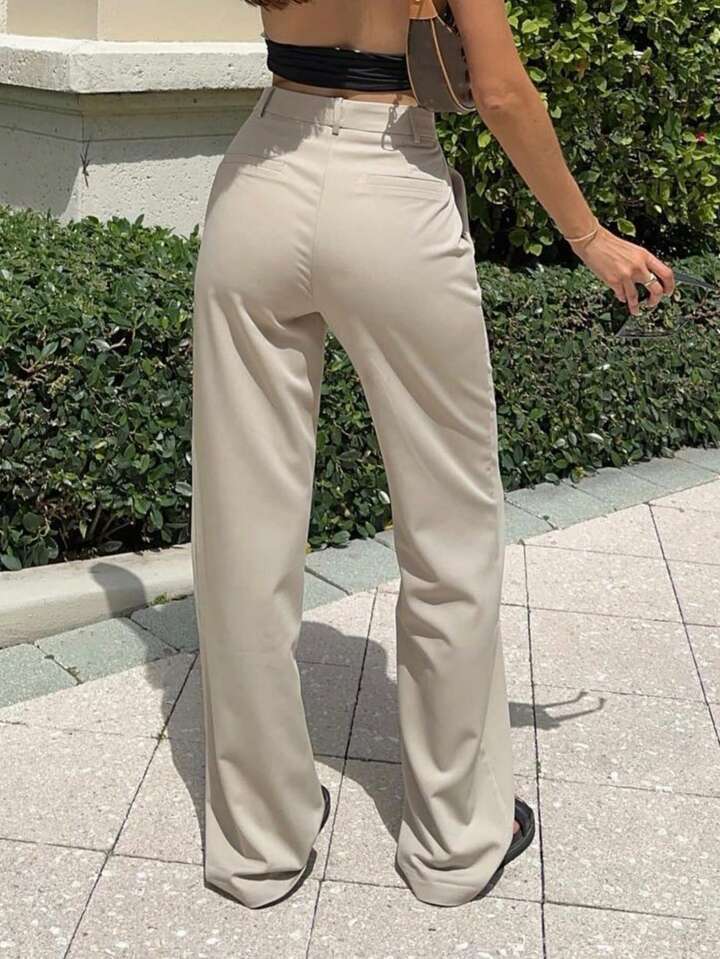 Plain Casual Pants