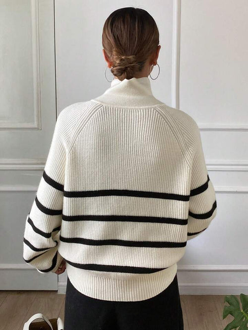 Black Stripe Line Top