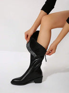 Long Leather Fortilles Boots
