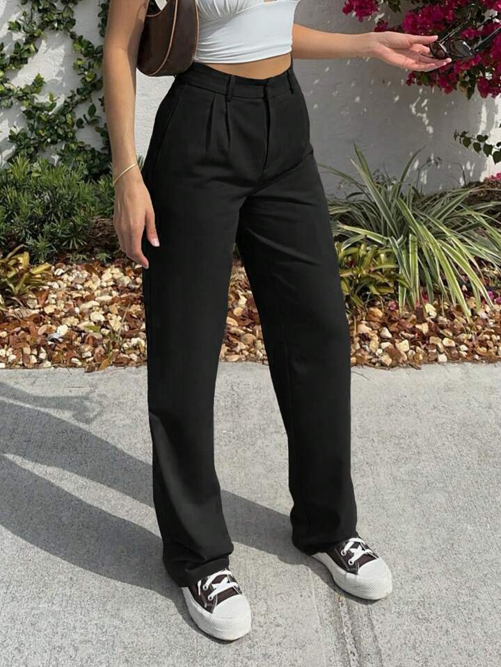 Plain Casual Pants