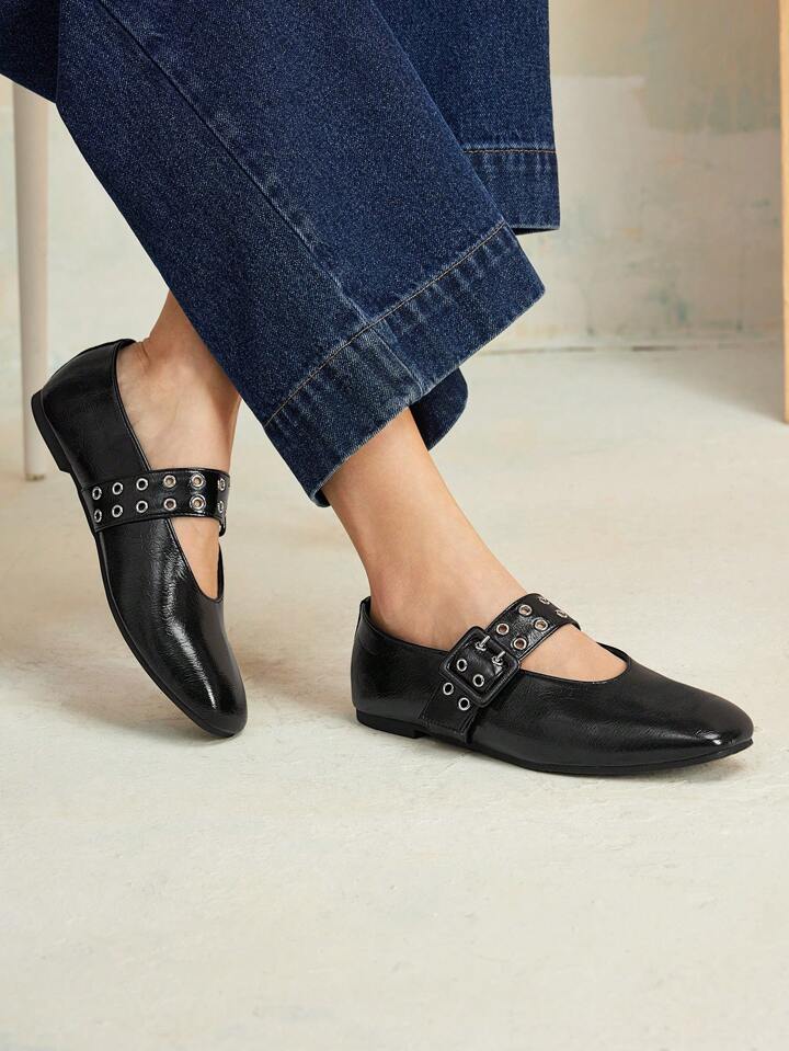 Strap Ballerina Shoes