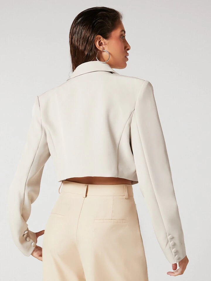 black Koton crop Blazer