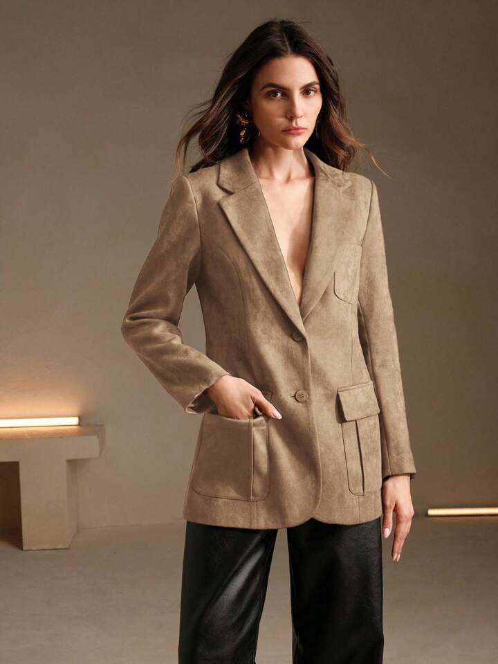 Kobi Halperin Brenna suede blazer