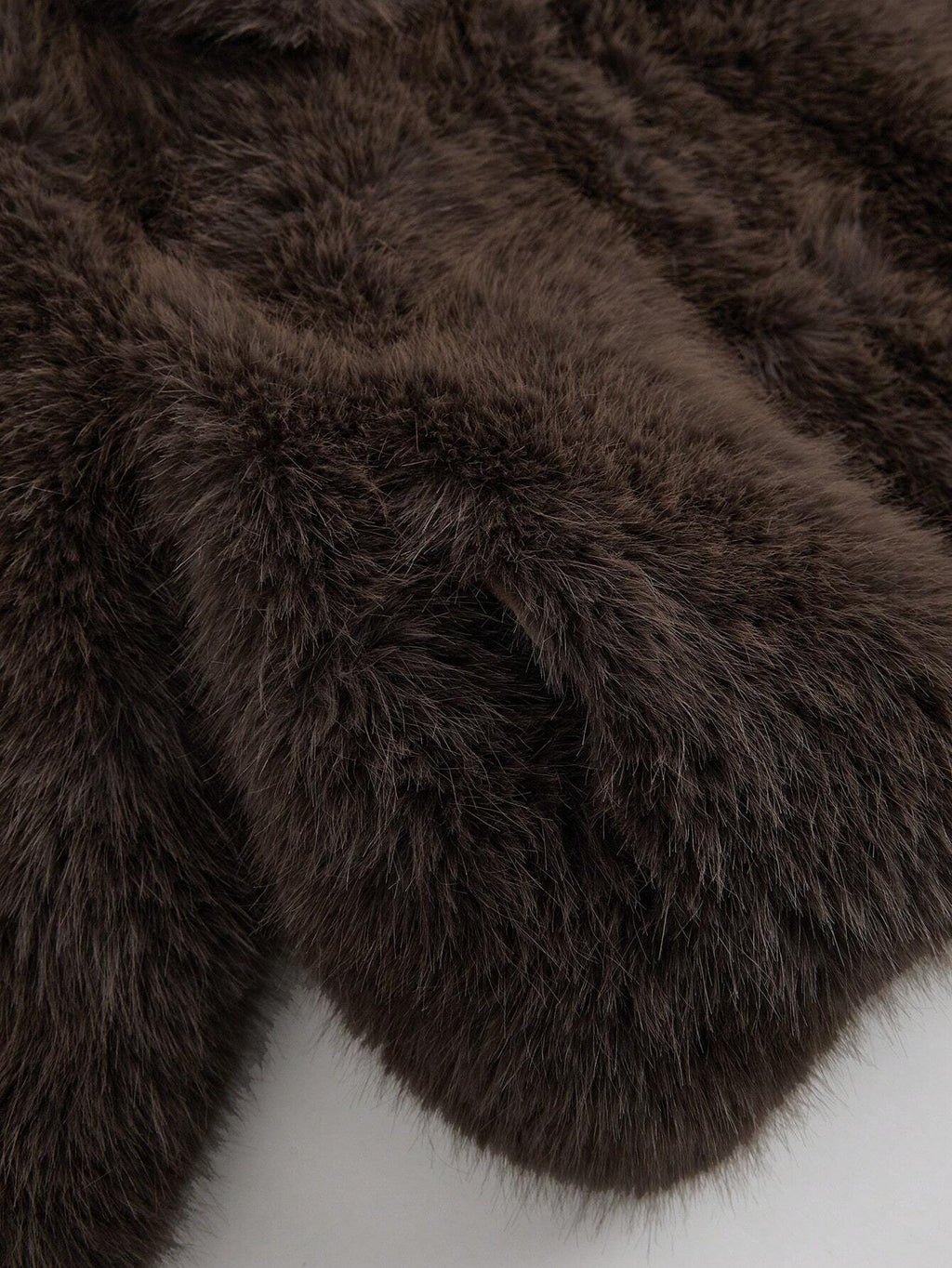 Faux-fur jacket with zip