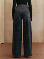 High-waisted, Dark Wash