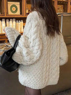 Cable Knit Long Sleeve Sweater