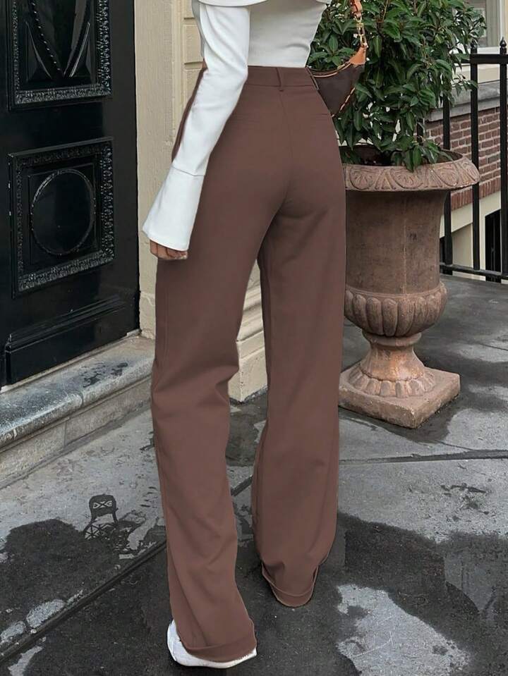 Plain Casual Pants