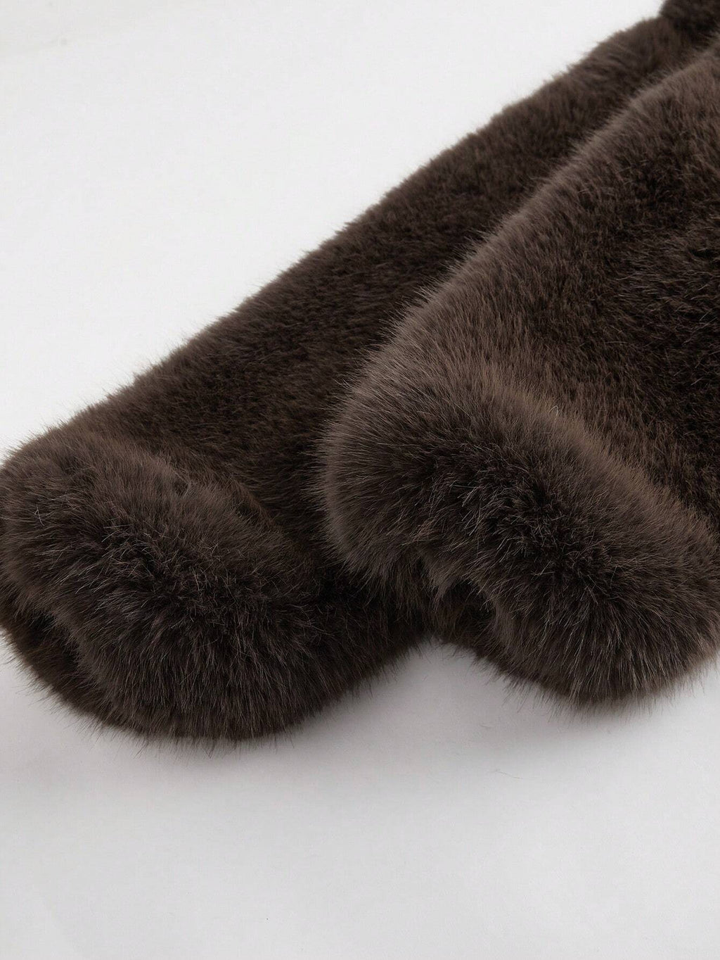 Faux-fur jacket with zip