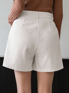 Cameron Round Belted Bermuda Shorts