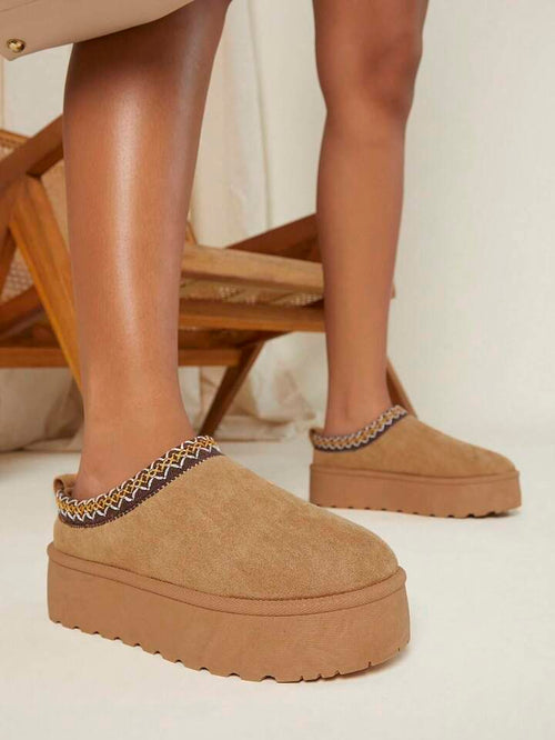 Africain Round Soft Leather Shoes