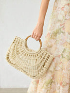 Straw Portable Tote Bag
