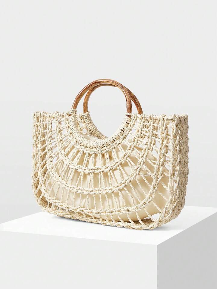 Straw Portable Tote Bag