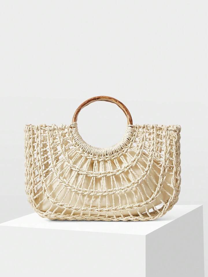 Straw Portable Tote Bag