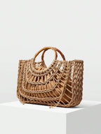 Straw Portable Tote Bag