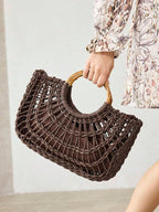 Straw Portable Tote Bag