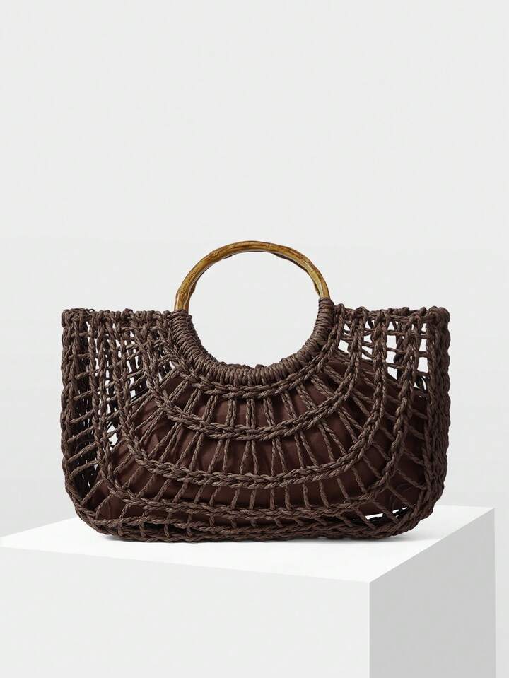 Straw Portable Tote Bag