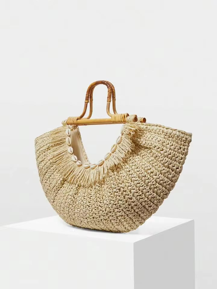 Fan-Shaped Handbag