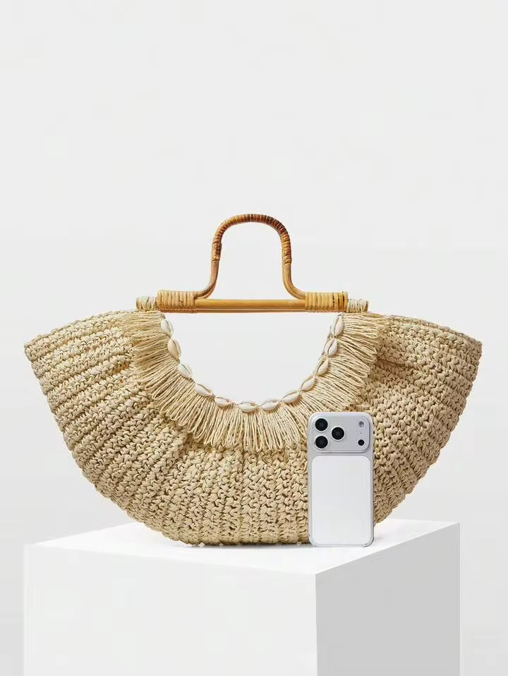 Fan-Shaped Handbag
