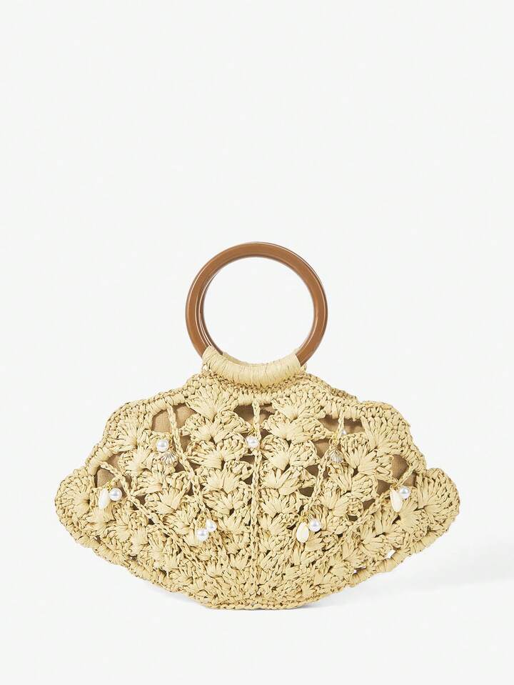 Straw Handle Bag