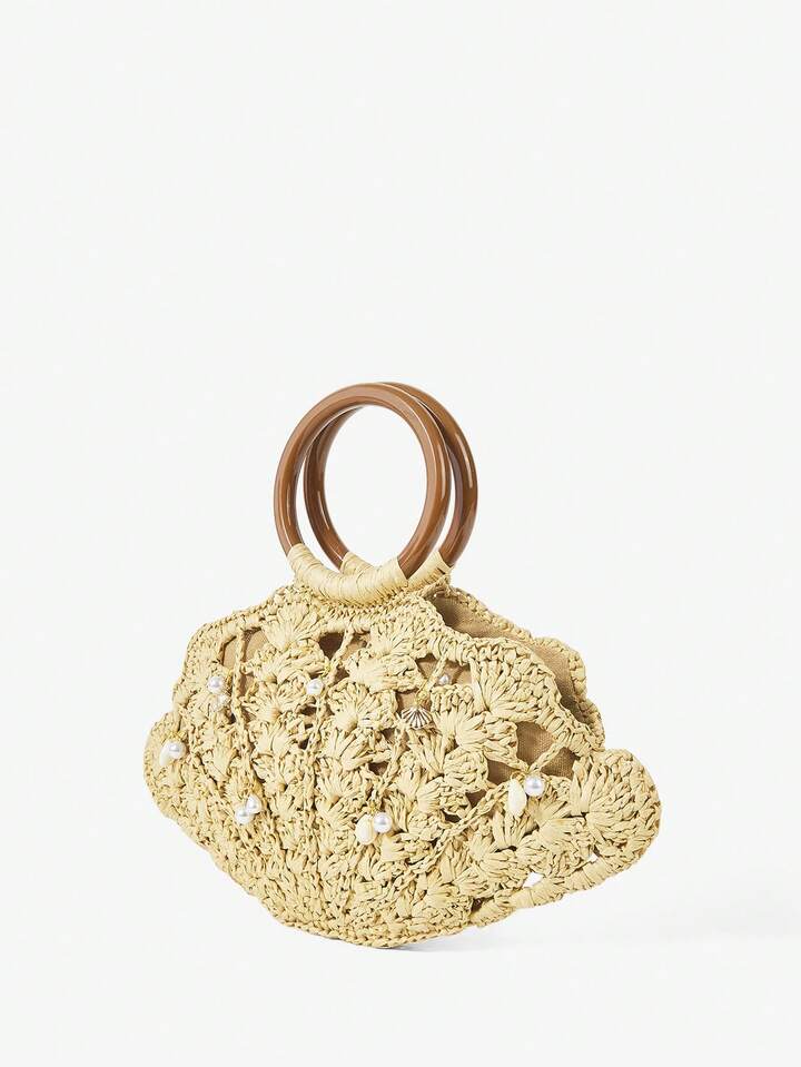 Straw Handle Bag