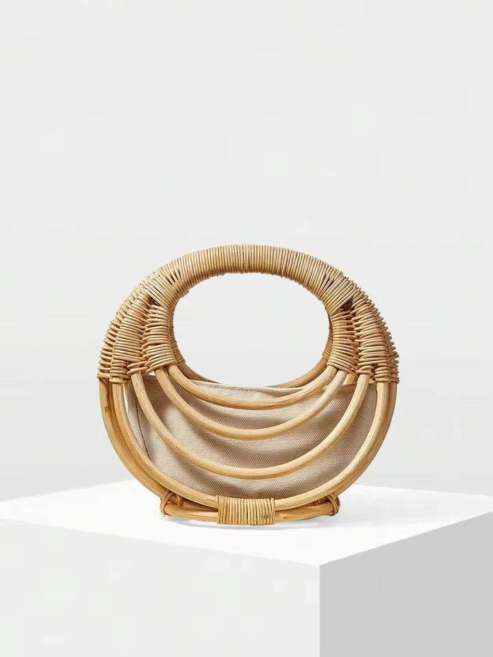 Straw Top Handbag