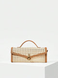 Buckle Top Handle Bag