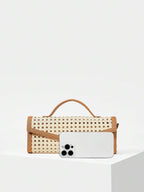 Buckle Top Handle Bag