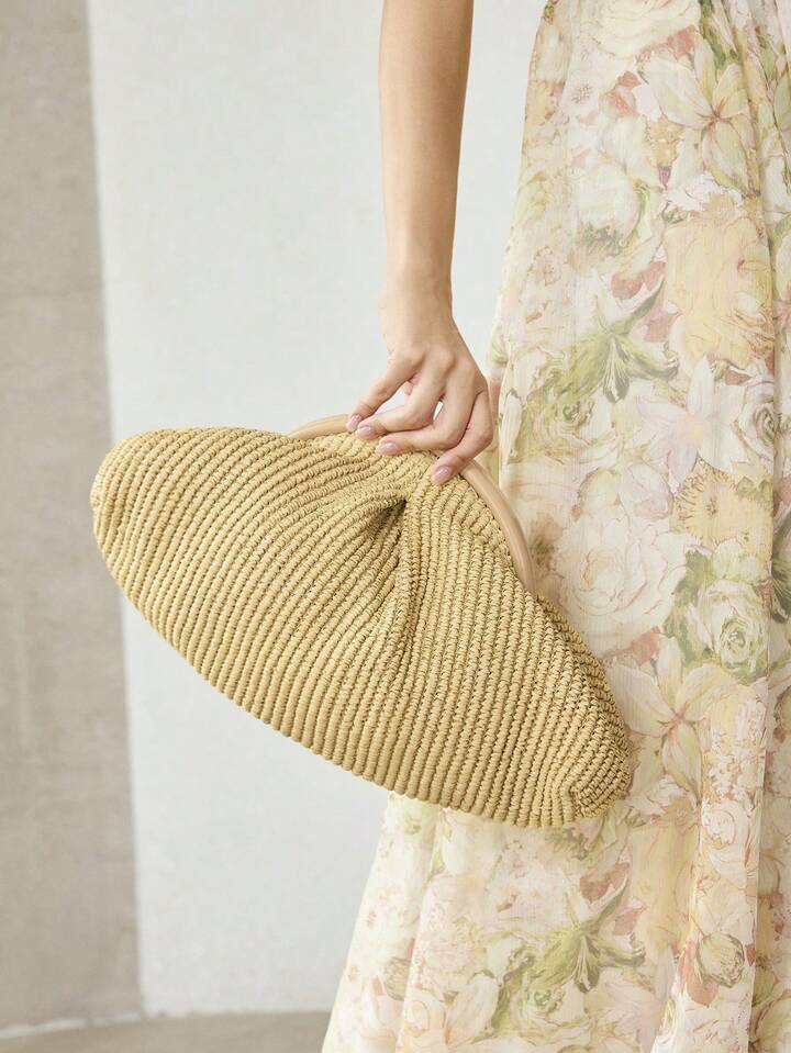 Straw Clutch Bag