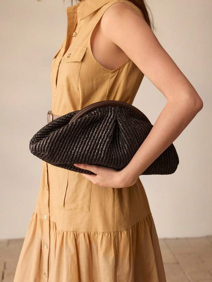 Straw Clutch Bag