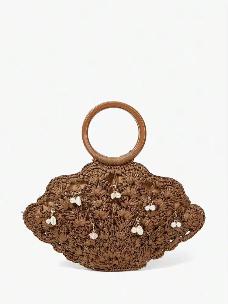 Straw Handle Bag