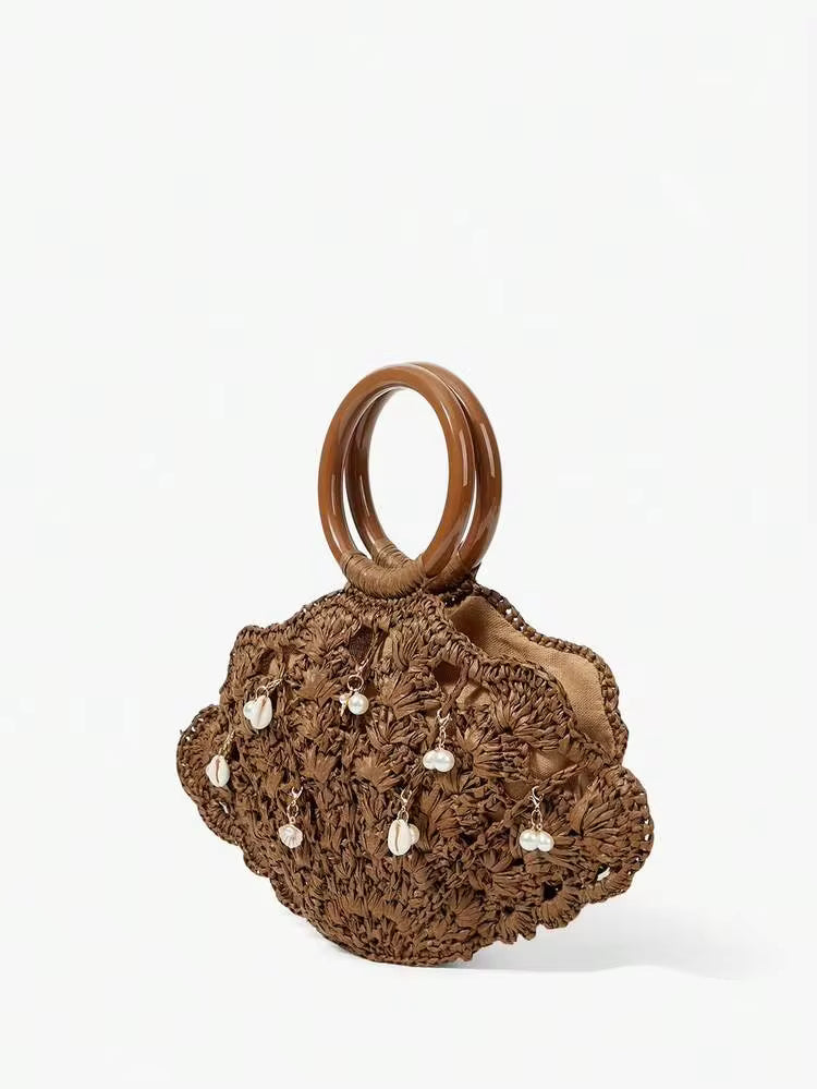 Straw Handle Bag