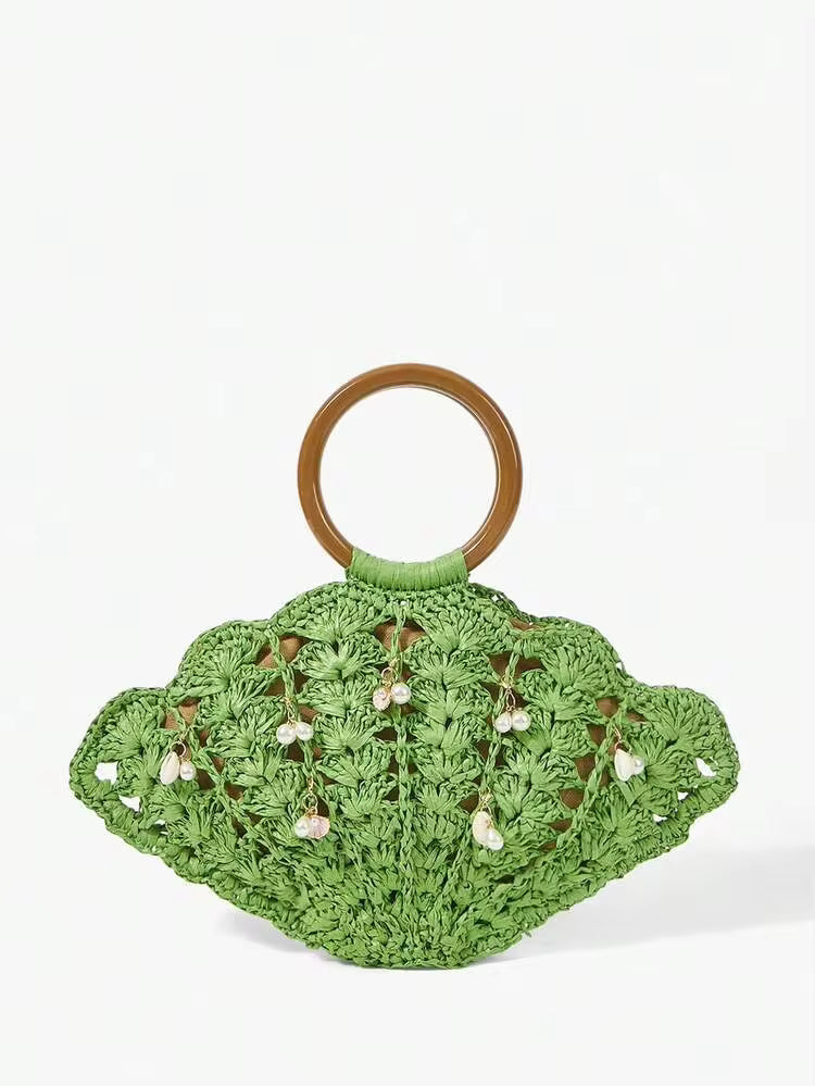 Straw Handle Bag