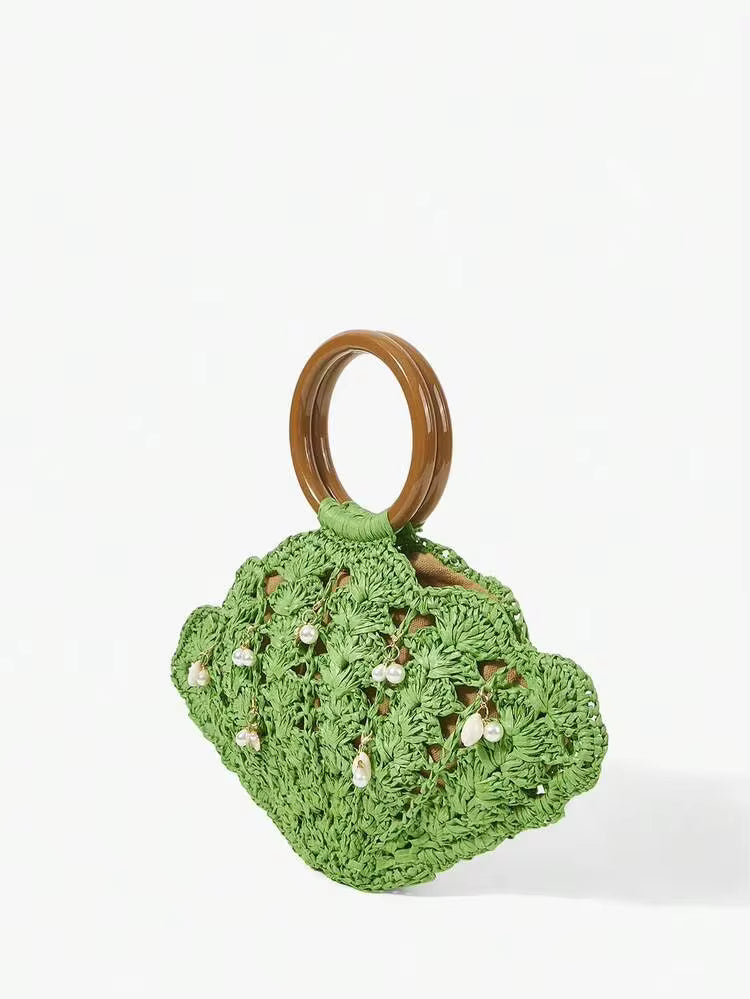 Straw Handle Bag