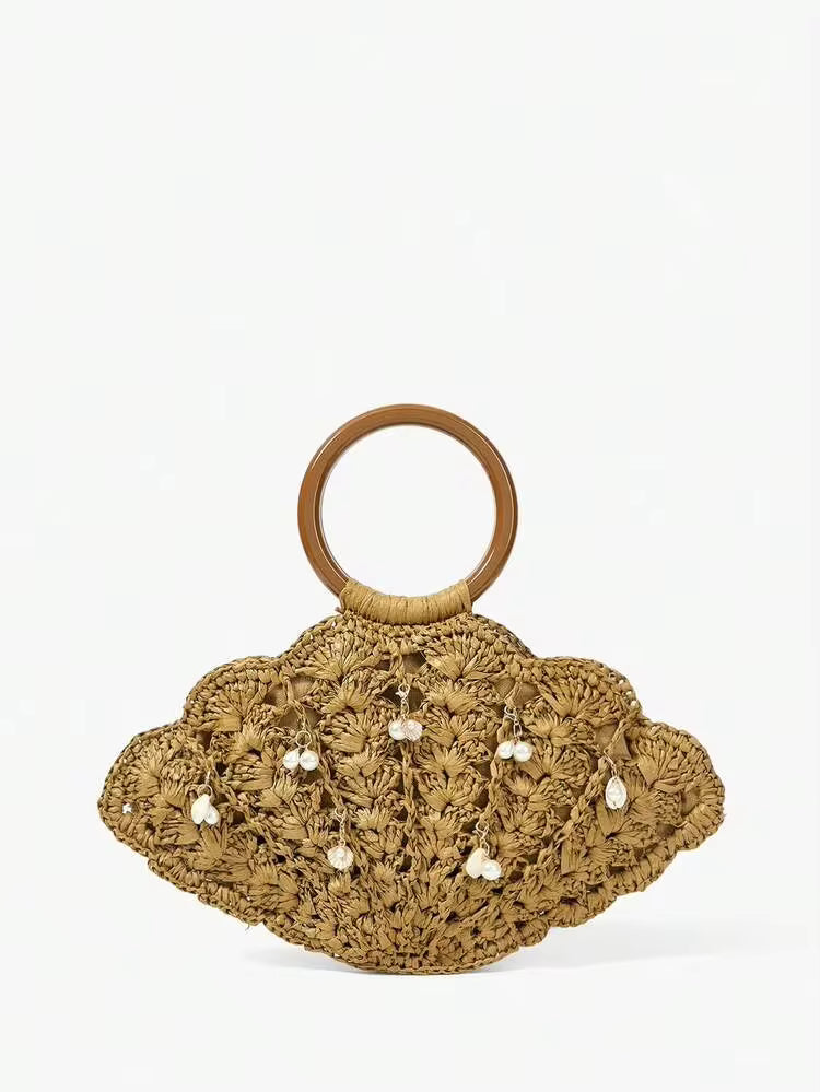 Straw Handle Bag