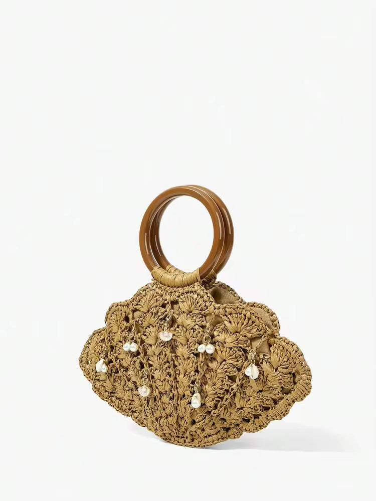 Straw Handle Bag
