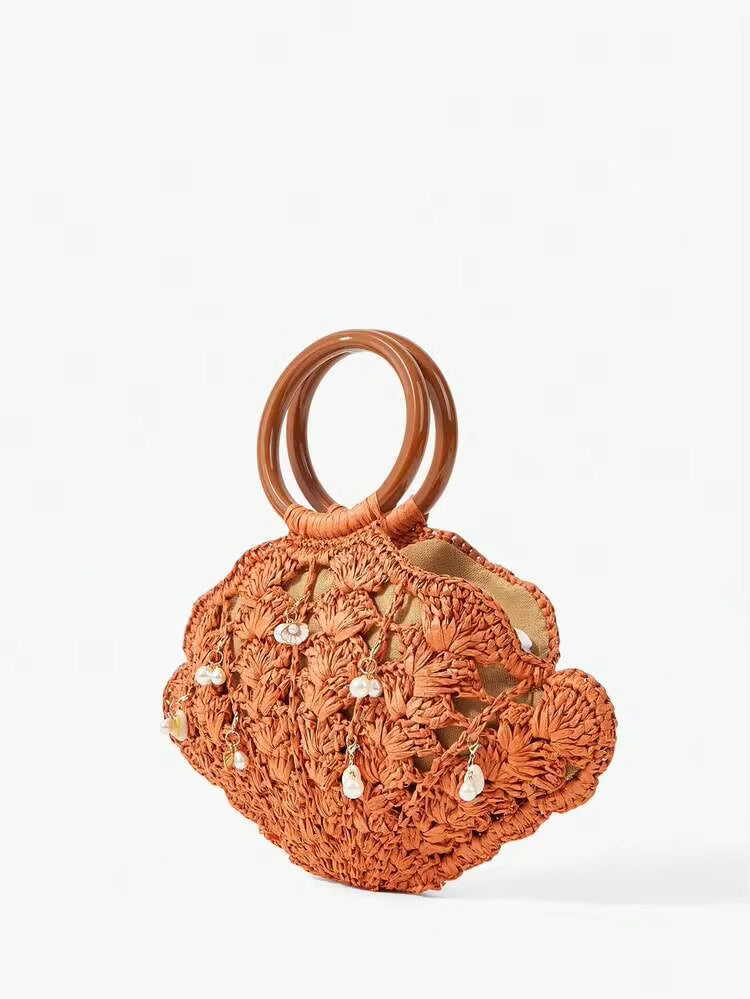 Straw Handle Bag