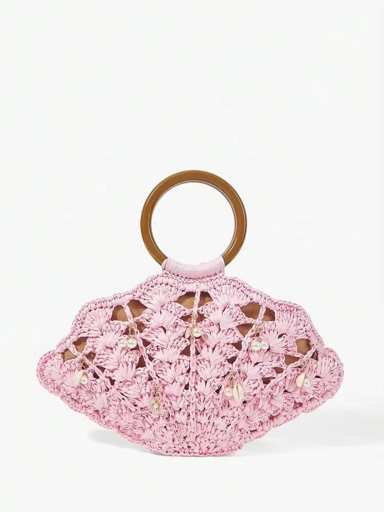 Straw Handle Bag
